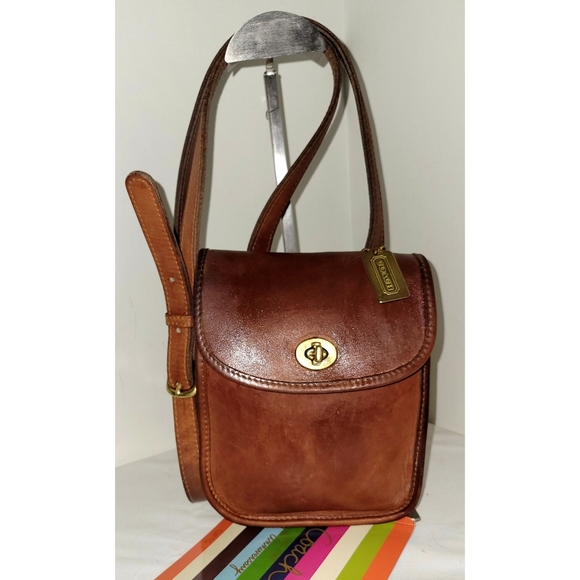 Coach Bags Coach 9978 Vtg British Tan Leather Sidepack Crossbody Bag Poshmark